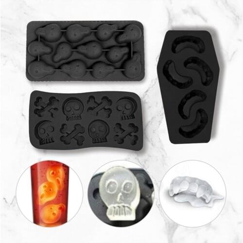 Creative Halloween Screaming Skull Vampire Teeth Ice Tray DIY Ice Maker Ice Tray Ice Mould