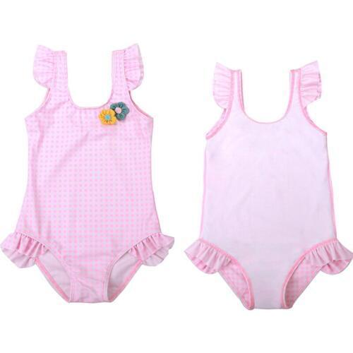 Baby Girls Swimwear Fashion Swimming Bathing Children Bikini Swimsuit Sunscreen Swimming Sunscreen Kids Girls Wetsuit Clothes