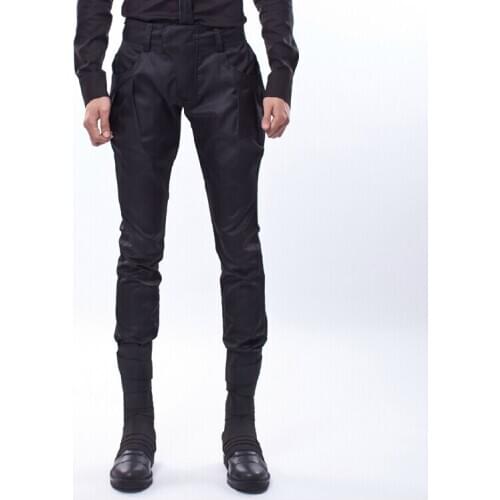 New 2017 Mens clothing GD Hair Stylist fashion male casual slim skinny pants boot cut jeans plus size costumes 27-44