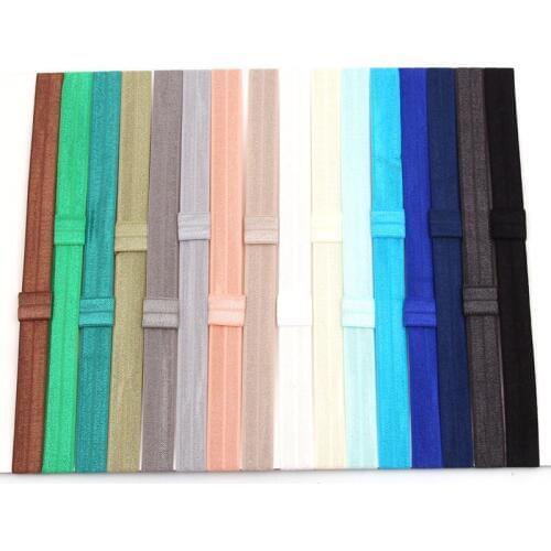 Free Shipping Wholesale 240pcs/lot 32Colors Elastic Headbands Flexible Shimmery Shimmer Satin Stretchy Hair Accessories