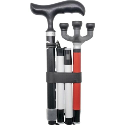 Adjustable Folding Walking Cane for The Blind, 84cm - 96cm Walking Stick ,Folds Down 4 Sections 4ZG-01BM