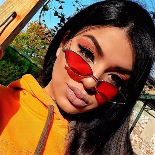 Cute Sexy Cat Eye Sunglasses Women Retro Small Black Red Pink Cateye Sun Glasses Female Vintage Shades For Women