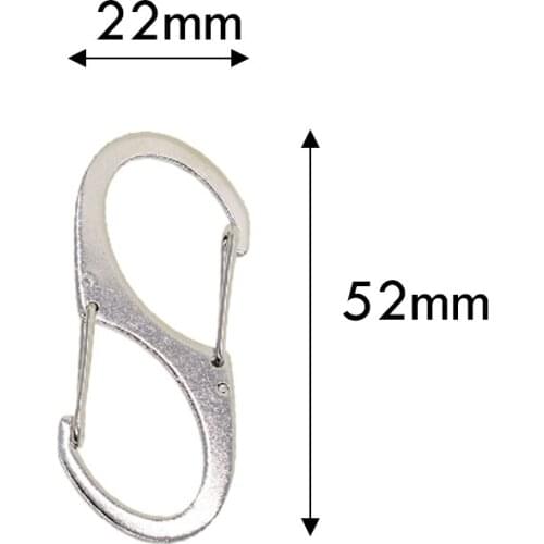 10 2 inch Heavy duty super strong steel double spring snap hook quick release S biner carabiner outdoor camping diving FOB EDC