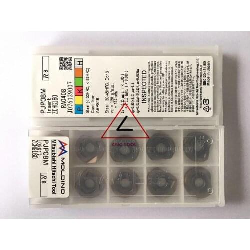 ZCHG160 PJP08M 10pcs Hitachi high cutting performance CNC indexable inserts