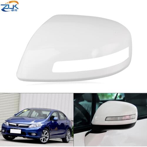 ZUK Car Exterior Rearview Mirror Cover For HONDA CIVIC 2012 2013 2014 2015 FB2 FB6 Side Mirror Housing Shell With Lamp Type