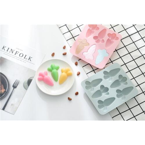 1PC Cute Kitchen Creative DIY 3D Carrot Food Grade Silicone Fondant Cake Mold Chocolate Baking DIY Cake Mold OK 0996