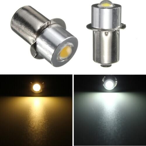 1W P13.5S LED Flashlight Light Bulb High Bright LED Emergency Work Light Lamp Flashlight Replacement Bulb Torches DC3 18V
