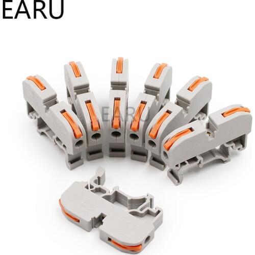 LSA-1 PCT-211 Din Rail Type Quick Fast Connection Terminal Wire Splicing Press Type Connector Instead Of UK2.5B Terminal Block