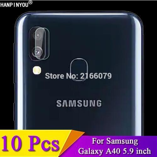 10 Pcs/Lot For Samsung Galaxy A40 A405 5.9" Clear Rear Camera Lens Protective Protector Cover Soft Tempered Glass Film Guard