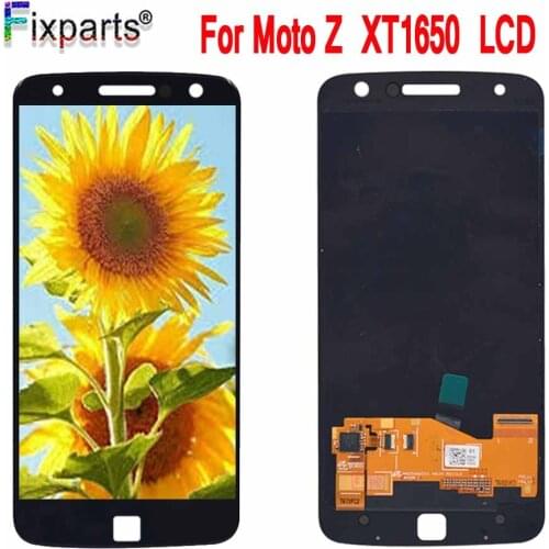 100% Tested For Motorola MOTO Z LCD Display Touch Screen Digitizer Assembly Replacement 5.5" For Motorola MOTO Z XT1650 LCD