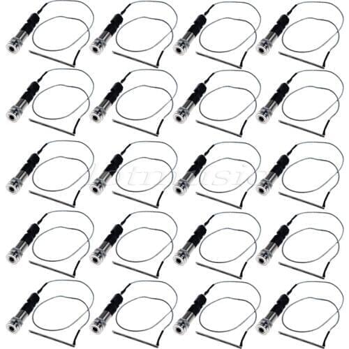 20sets 1/4 Stereo End Pin Jack With Piezo Pickup Under-Saddle Passive For Ukulele