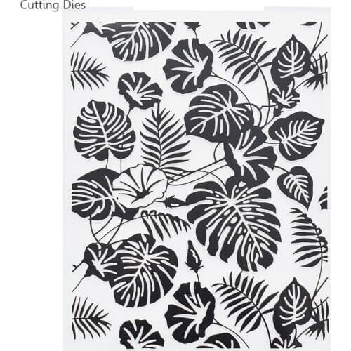 2019 Turtle Leaves Plastic Embossing Folders For Diy Scrapbooking Photo Album Paper Card Making Crafts