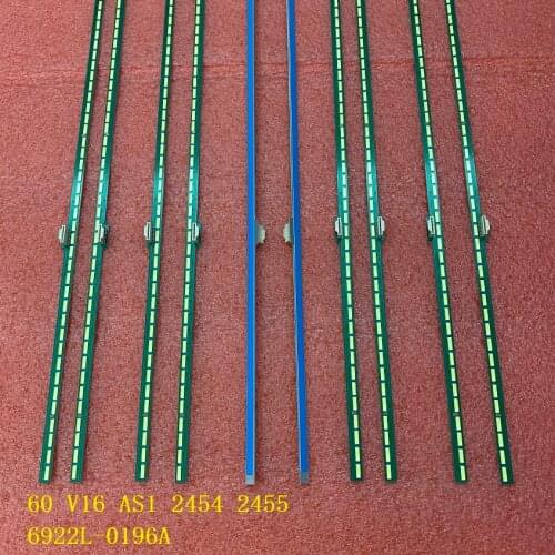 5set=10pcs LED Backlight strip For LG 6922L-0196A 60UH8500 60UH850T 60 V16 AS1 2454 2455 6916L2455A 6916L2454A LC600EQF DJ F1