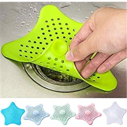 7color Anti-blocking Floor Drain Silicone Drain Hair Catcher Kitchen Sink Strainer Bathroom Shower Sink Stopper Drain Cover