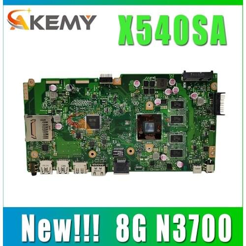 Akemy New!!! X540SA Motherboard For ASUS VivoBook X540SA X540S F540S Laptop Motherboard Tested 100% Mainboard W/ N3700 8GB RAM