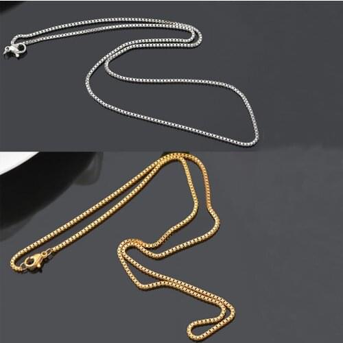 KASANIER Gold Color Chains Silver Color Necklace Chains Custom Jewelry for Kids Children Boy Girls Womens Mens 1mm Chains
