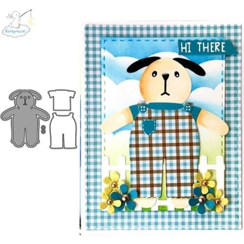 CH Cute Bear Metal Cutting Dies Stencils For Scrapbooking Photo Album Decoration Embossing Paper Card Craft