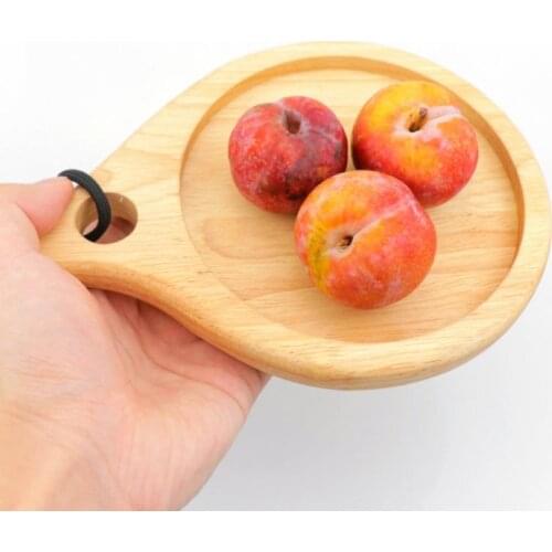 Rubber Wood Cutting Board Picnic Portable Two-sided Tray Regular Bread Board Dormitory Cutting Vegetable Rubber Plank For Home