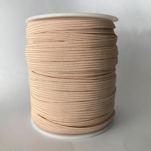 50 Meters 1/4'' 6mm #29 Flesh/Nude Colored Skinny Elastic Bands