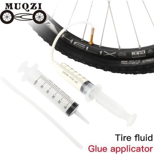 Bike Tire Tubeless Sealant 60ml Syringe Rubber Hose Kit For Inner Tube Mtb Road Bicycle Tire Tubeless Valves