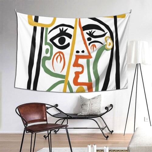 Picasso Tapestry Hanging Tapiz Bedspread Art Paintings Spanish Wall Cloth Home Decoration Decoration Mural Tapisserie Gobelin