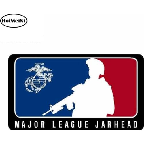HotMeiNi 13cm x 7.3cm For US Marines Major League Jarhead Creative Car Decals Vinyl Car Graffiti Stickers Waterproof Decals