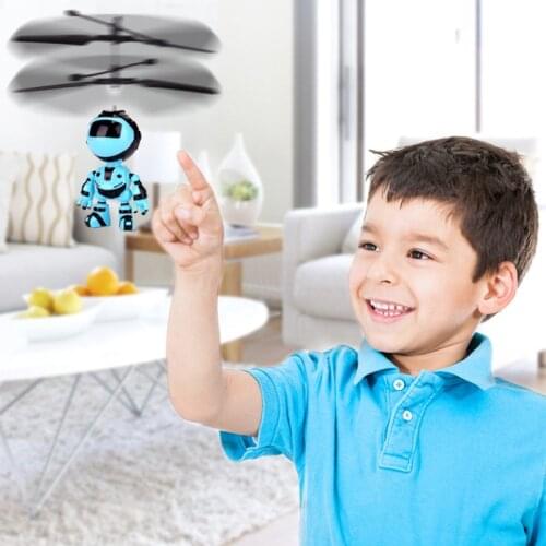Induction Aircraft Toy Intelligent Hand Sensing Small Dinosaur Electronic Aircraft Suspension Mini Drone With Light For Kids Toy