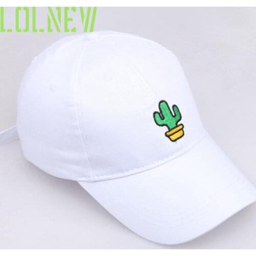 2021 Men Women Caps Summer Simple Cactus Embroidered Baseball Hat Unisex Caps Outdoor Sun Hats Streetwear Men Cap