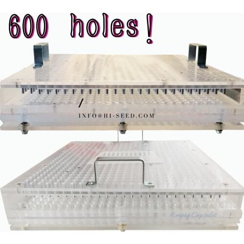 600 Hole Precision Manual Capsule Powder Filling Device Semi-Automatic Machine Plate