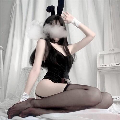 Bunny Girl Sexy Lingerie Erotic Anime Cosplay Costumes Rabbit Bodysuit Wrapped Chest Sweet Gift for Girlfriend Slutty Clothes