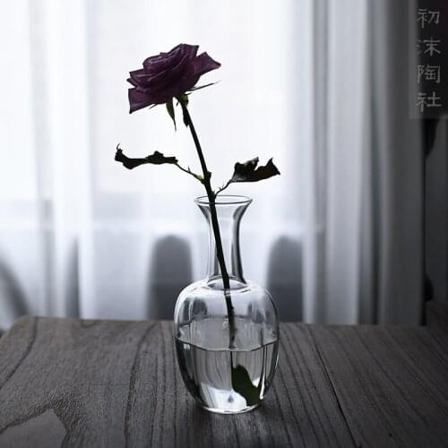 Style typeface melon leng bottle vase home furnishing articles thickening glass spare parts for the tea ceremony