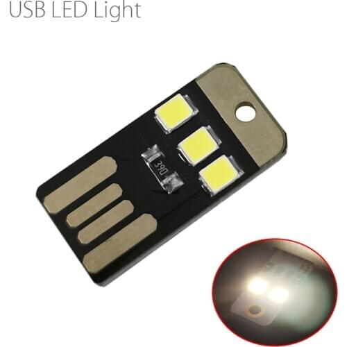 Ultra-slim Mini USB Light lamp LED USB Power Module Double Sided Insert USB Light Ultra Thin light flashlight white color