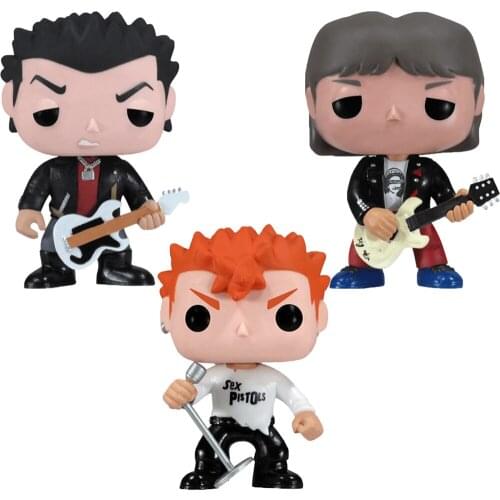 Rocks Johnny Rotten #20 Sid Vicious #21 Steve Jones #32 Vinyl Action Figure Model Toy Doll Collection Toys Friend Birthday Gifts