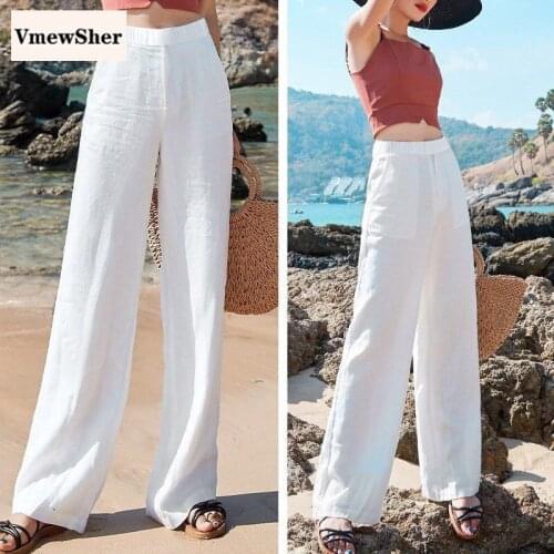 VmewSher Women's Wide Trousers