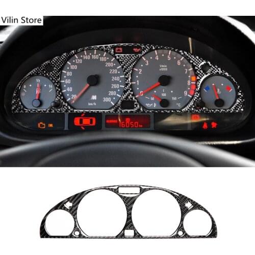Interior Carbon Fiber Car Dashboard Instrument Panel Screen Protective Trim Sticker Car Styling For BMW E46 M3 1998-2005