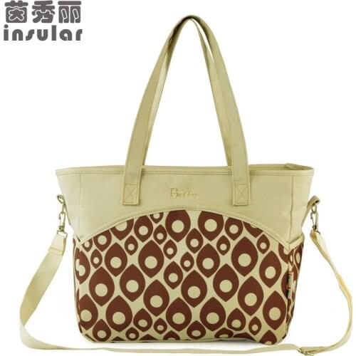 Insular Stroller Nappy Diaper Bags Mother Shoulder Bag Maternity Mummy Handbag Waterproof Large Capacity Mummy Bag tote