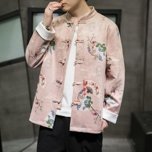 Japanese Geisha Embroidery Baseball Jackets Mens China Style Bomber Jackets Men Spring Streetwear Coats