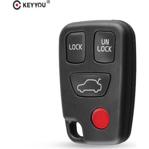 KEYYOU Replacement Shell Remote Case Key Fob For VOLVO S40 S60 S70 S80 S90 V40 V70 V90 C70 4 Button Free Shipping Free Shipping