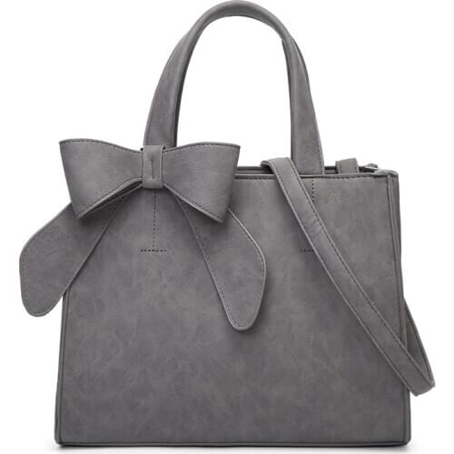 2020 New Luxury PU Leather Womens Purse and Handbags Bow Famous Brands Designer Top-Handle Female Shoulder Bag Composite Bag