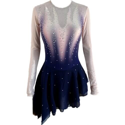 LIUHUO Girls Pink figure skating dress Women costumi donna per balli latini skating grading costumes lady ice skating costumes