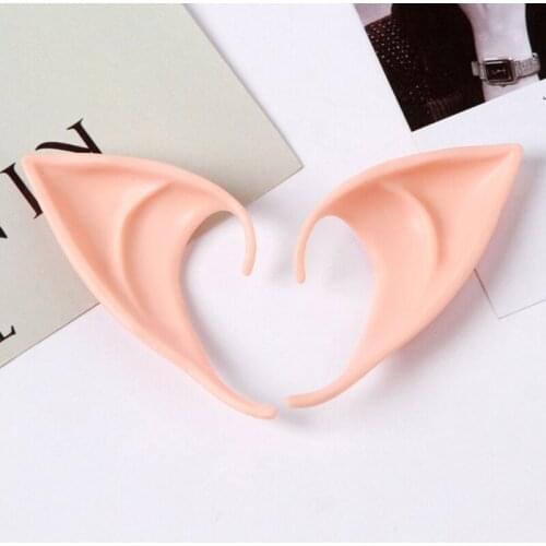 1 Pair Halloween Party Elven Elf Ears Anime Fairy Cospaly Costumes Vampire Latex