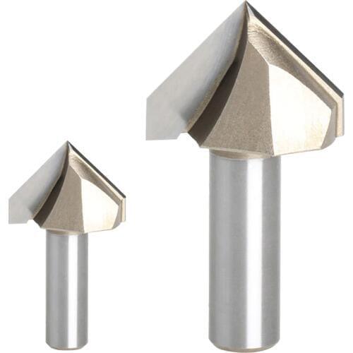 1pc "V"-type V.1/2*3/8 3D Woodworking Cutter CNC Router Bits Cutting for Wood Tools