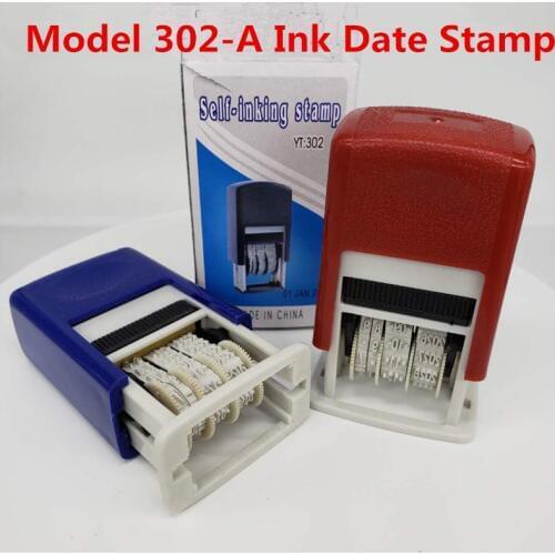 302-A Ink Date Stamp Rotary Chapter Dump Incan Text Chapter Self inking comes with pad
