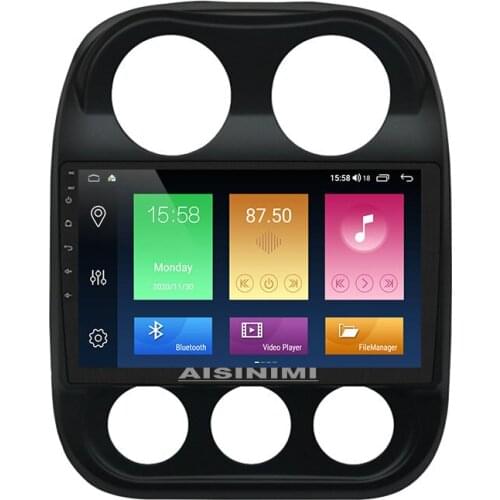 AISINIMI Android 10 Car Dvd Player navigation For JEEP COMPASS 2010-2016 car radio Car Audio Gps Multimedia Stereo Monitor