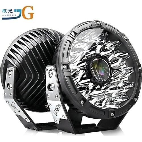 Aurora Brightest 8.5" Inch 120W 4x4 4WD 12V-24V Car Round off road offroad Laser LED Driving Work Spot Fog Lights for Cars Truck