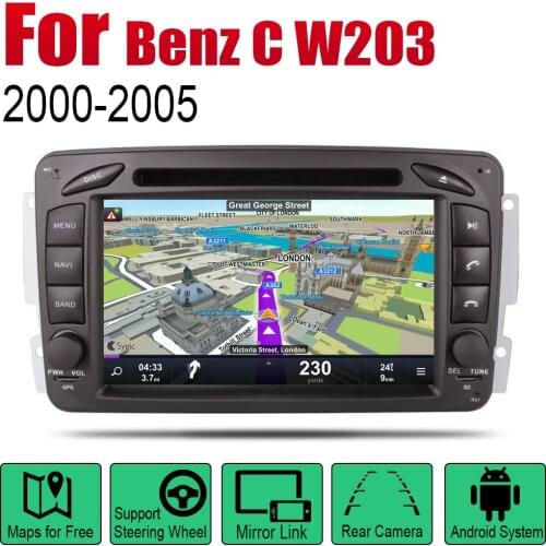 Android Car Radio Stereo GPS Navigation For Mercedes Benz C W203 2000~2005 NTG BT wifi 2din Car Radio Stereo Multimedia Player