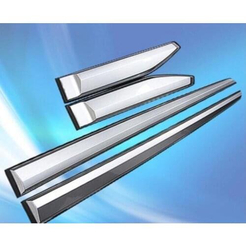 ABS Side Door Body Molding Cover Trim Protection Decoration 4 pcs / set Car styling Fit For Suzuki Vitara 2016 2017 2018