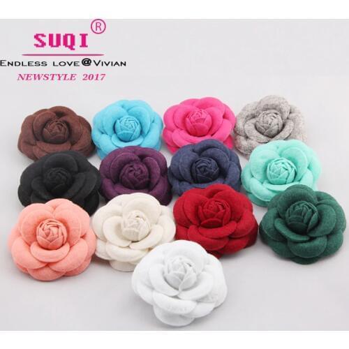 ELLV New Fashion Women Pin Vintage Handmade Fabric Brooches Jewelry Badge Rose Flowers Brooch Pins for Girlfriend Classic Gifts