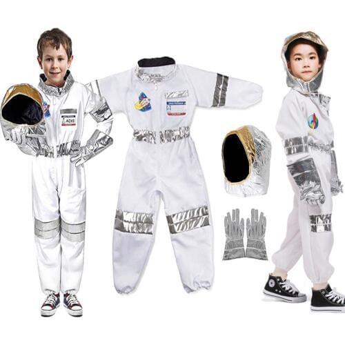 Childrens Party Astronaut Costume kids Rocket Space suit Astronaut Halloween Cosplay Costume Kids Role Play Carnival Purim Party