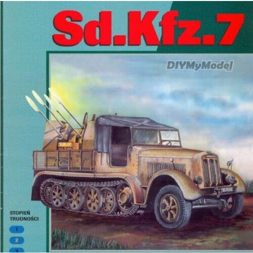 DIYMyModeI German sd.kfz.71 armored vehicle DIY Handcraft Paper Model KIT Handmade Toy Puzzles Gift Movie props RU(Origin)